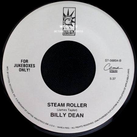 Billy Dean - Tryin' To Hide A Fire In The Dark / Steam Roller side B