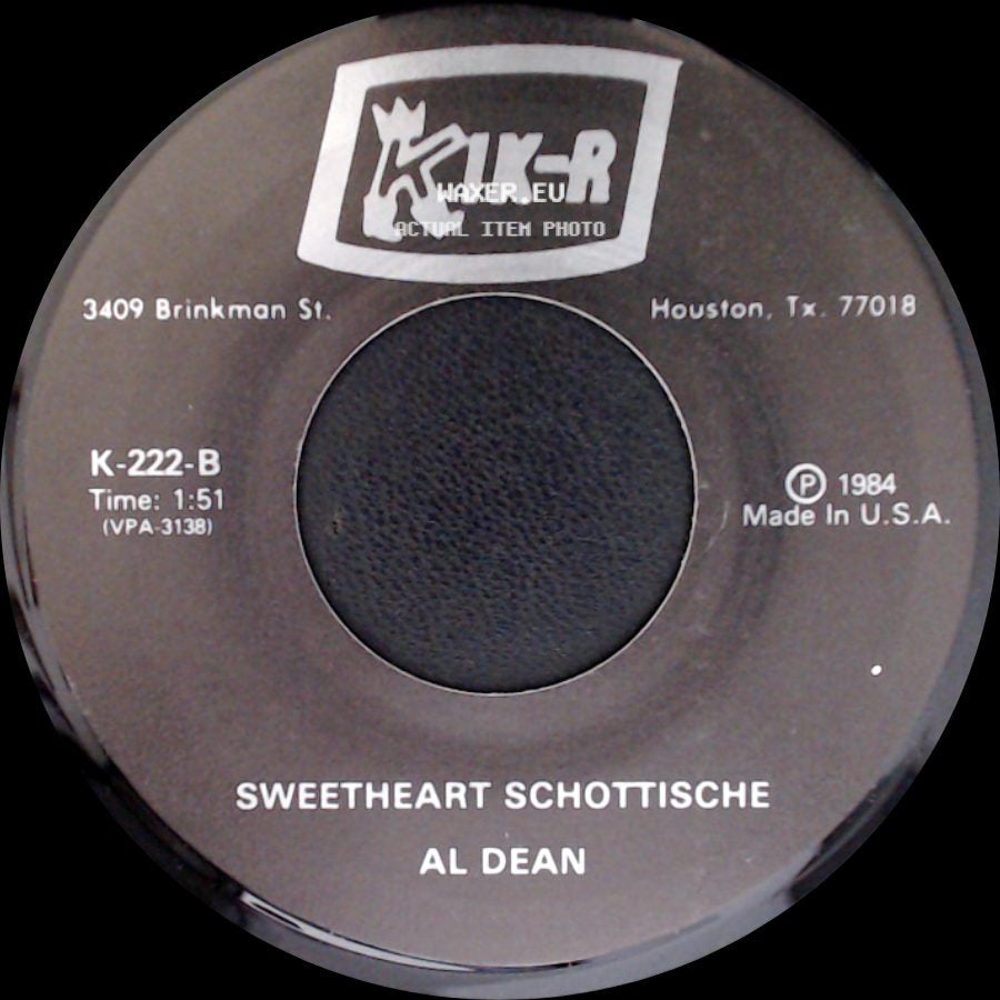 Al Dean - Sweetheart Schottische / Put Your Little Foot side A
