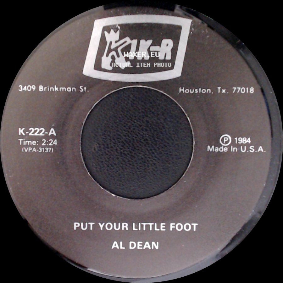 Al Dean - Sweetheart Schottische / Put Your Little Foot side B