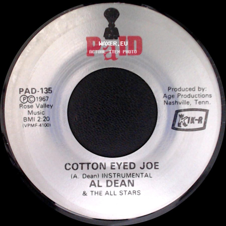 Al Dean & The All Stars - Jalisco / Cotton Eyed Joe side B