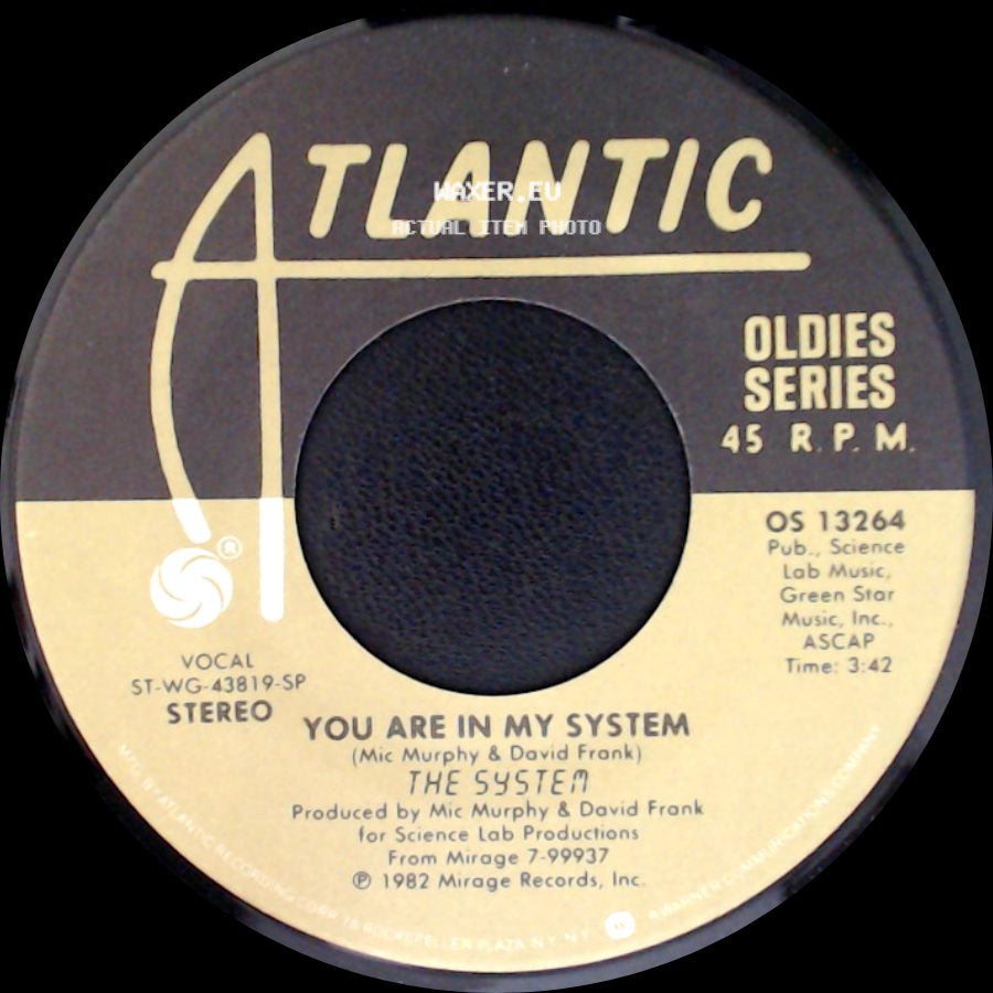 The System - Sweat / You Are In My System side B