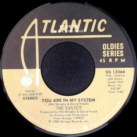 The System - Sweat / You Are In My System side B