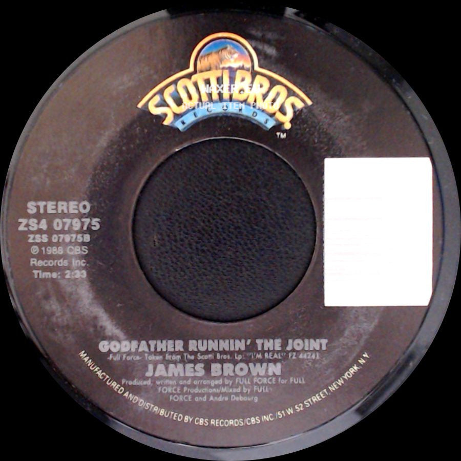 James Brown - Static / Godfather Runnin' The Joint side B
