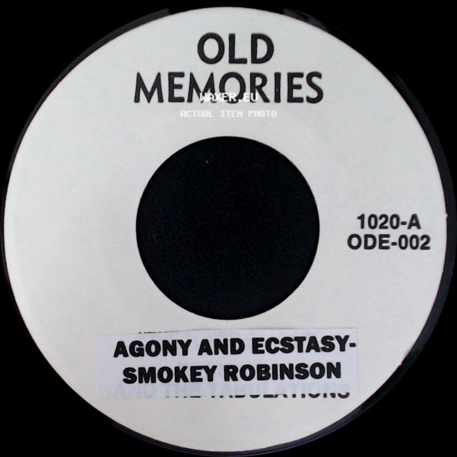 Pete Wingfield / Smokey Robinson - Eighteen With A Bullet / Agony And Ecstasy side B