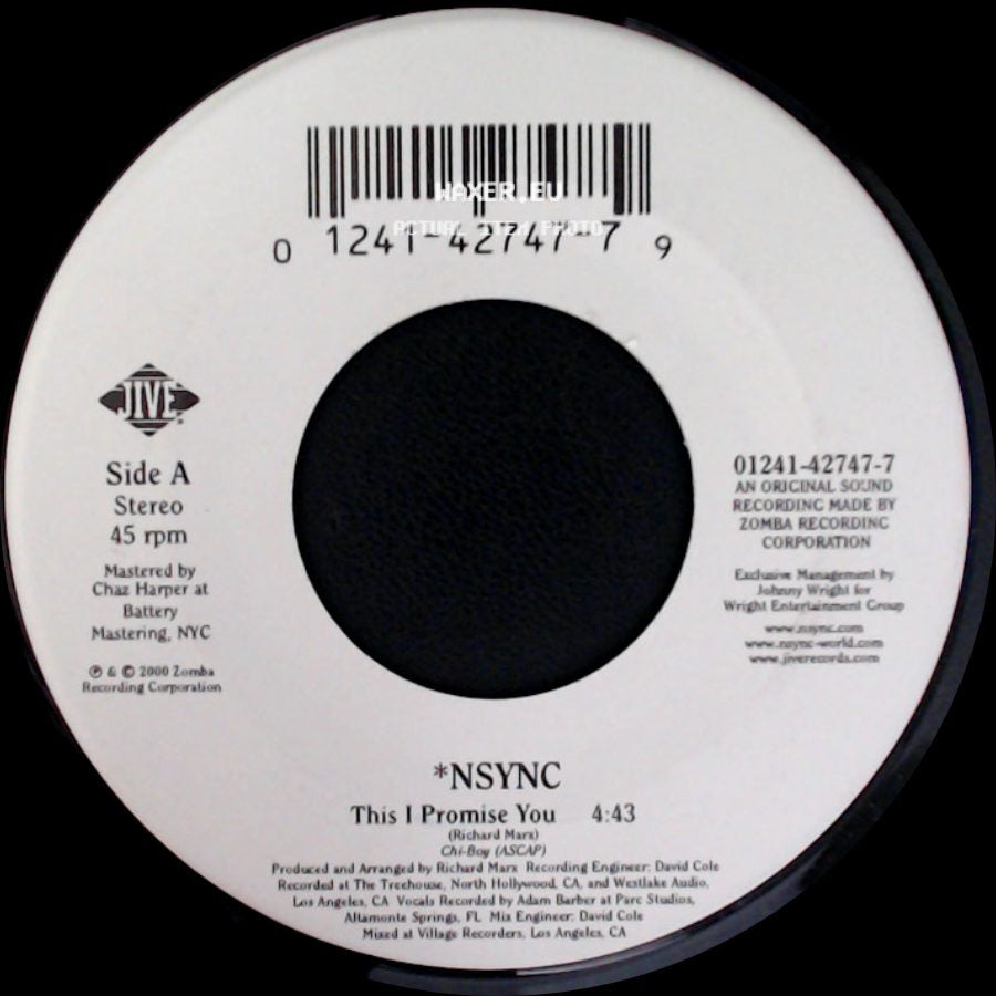*Nsync - This I Promise You / Yo Te Voy A Amar (This I Promise You) side A