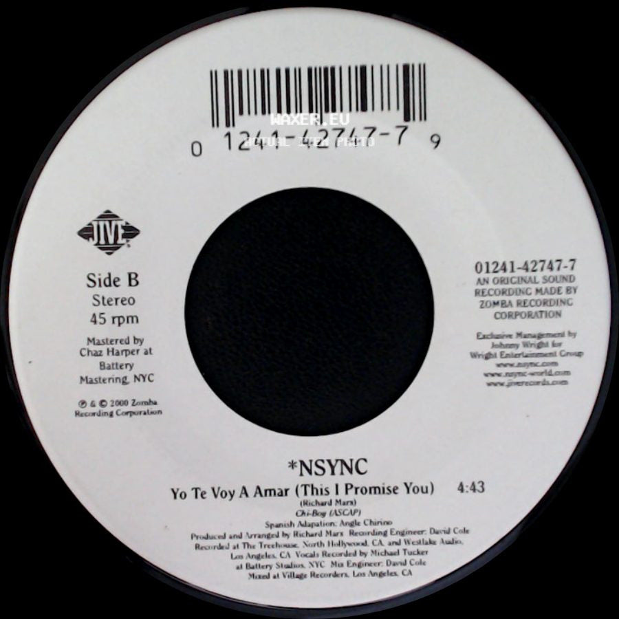 *Nsync - This I Promise You / Yo Te Voy A Amar (This I Promise You) side B