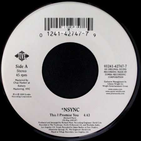 *Nsync - This I Promise You / Yo Te Voy A Amar (This I Promise You) side A