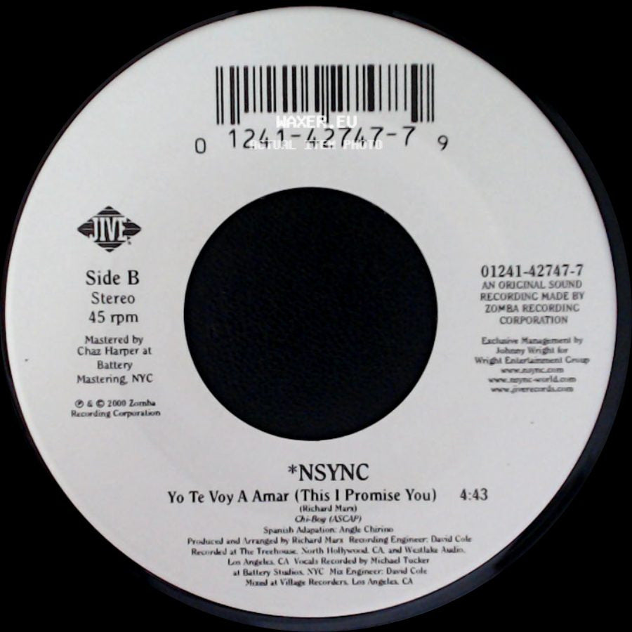 *Nsync - This I Promise You / Yo Te Voy A Amar (This I Promise You) side B