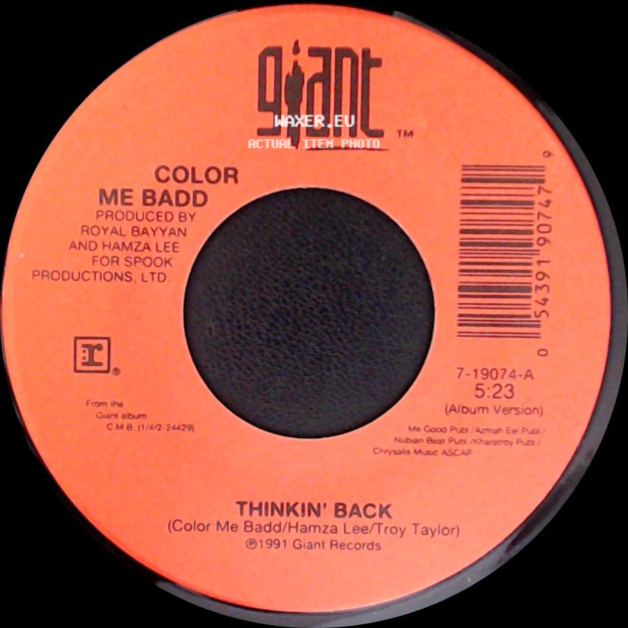 Color Me Badd - Thinkin' Back / Thinkin' Back side B