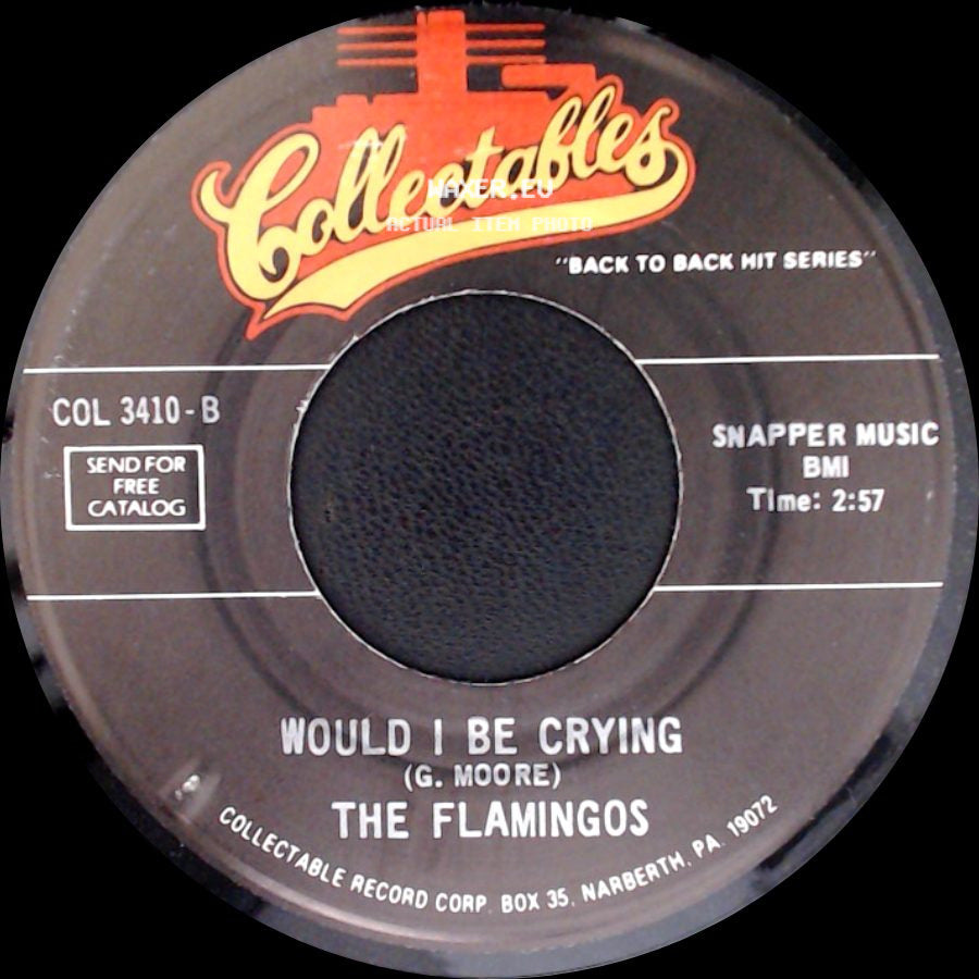 The Flamingos - The Vow / Would I Be Crying side B