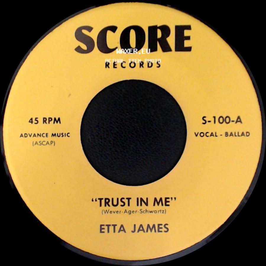 The Chantels / Etta James - Eternally / Trust In Me side B