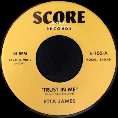 The Chantels / Etta James - Eternally / Trust In Me side B