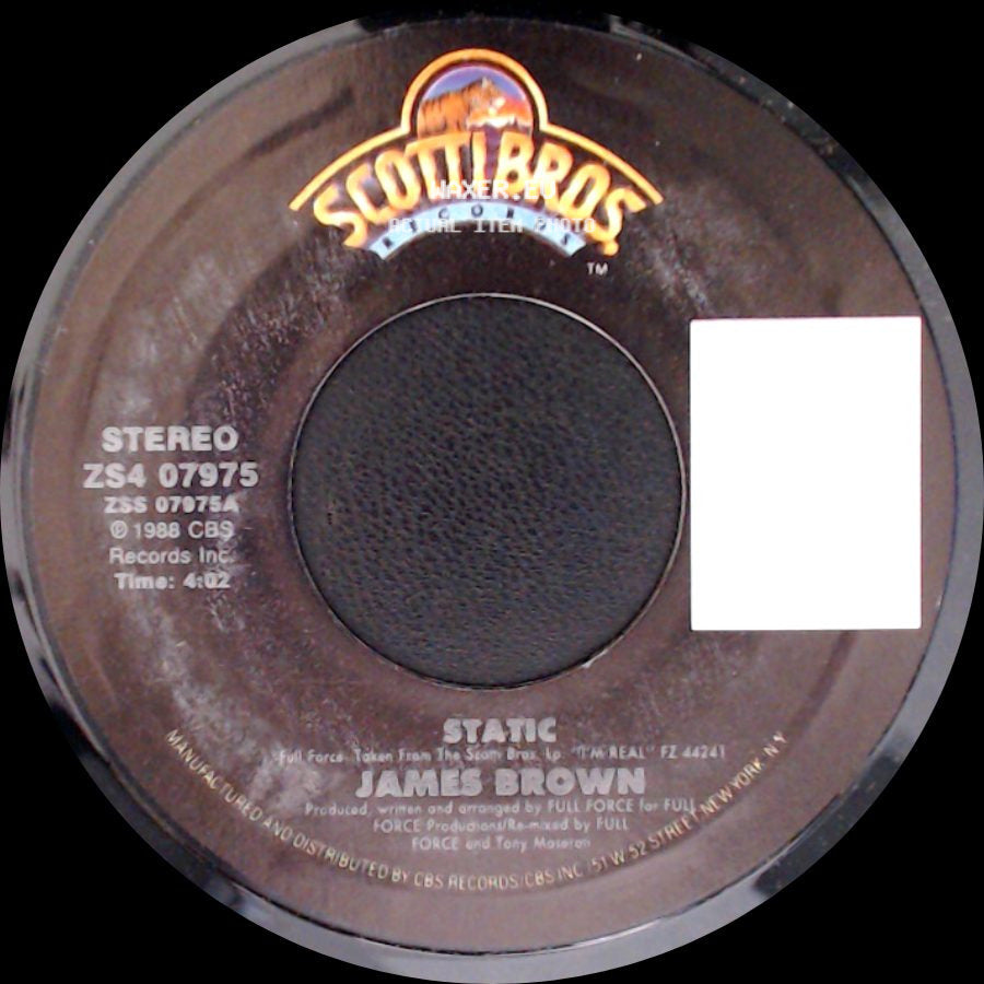 James Brown - Godfather Runnin' The Joint / Static side B