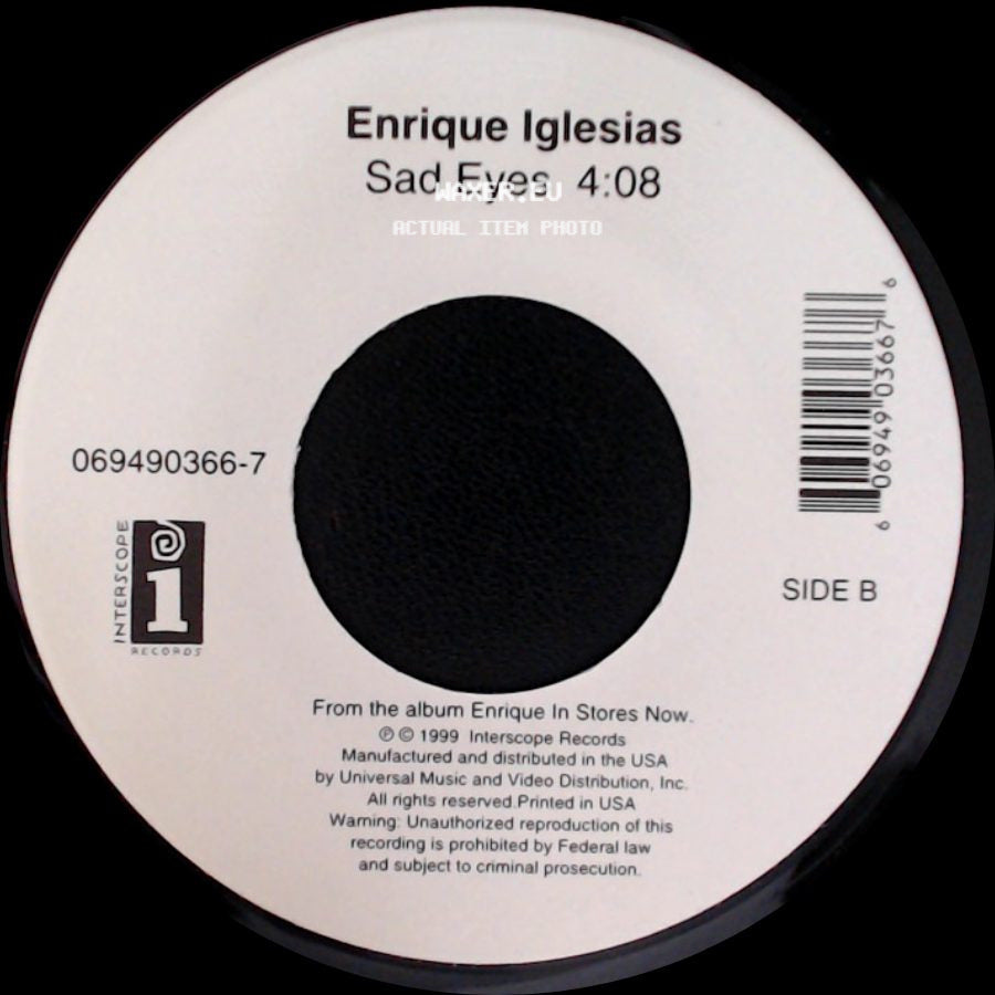 Enrique Iglesias - Be With You / Sad Eyes 4:08 side B