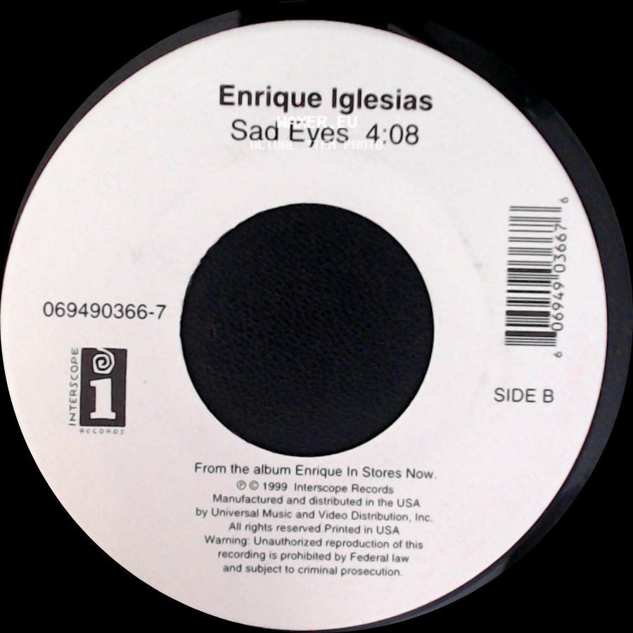 Enrique Iglesias - Be With You / Sad Eyes side B