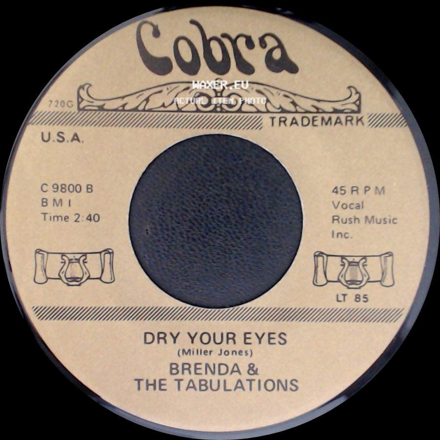 The Sixteens / Brenda & The Tabulations - A Casual Look / Dry Your Eyes side B