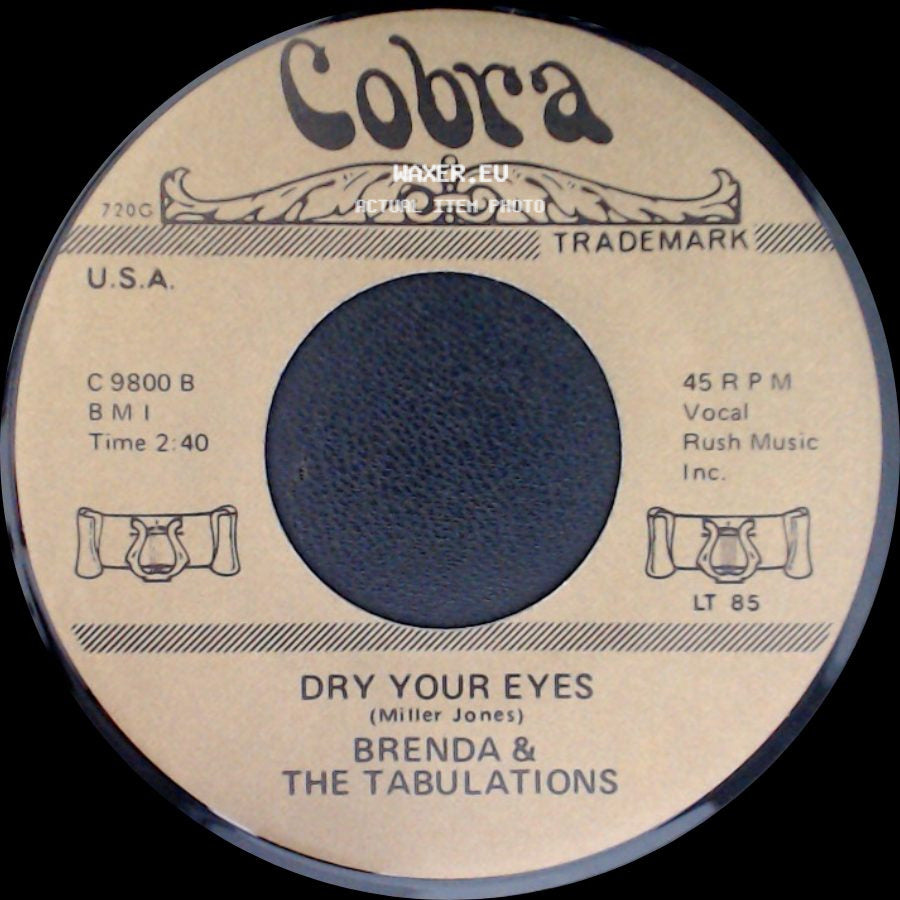 The Sixteens / Brenda & The Tabulations - A Casual Look / Dry Your Eyes side B