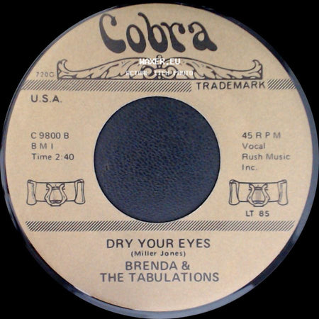 The Sixteens / Brenda & The Tabulations - A Casual Look / Dry Your Eyes side B