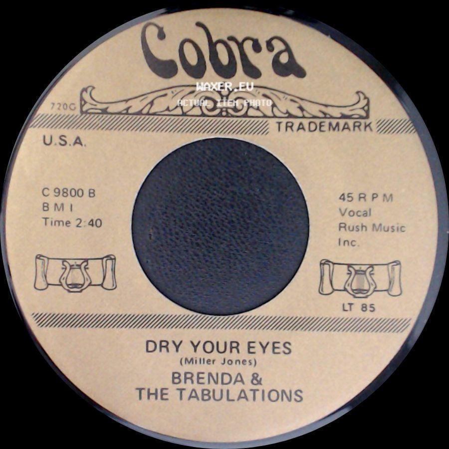 The Sixteens / Brenda & The Tabulations - A Casual Look / Dry Your Eyes side B