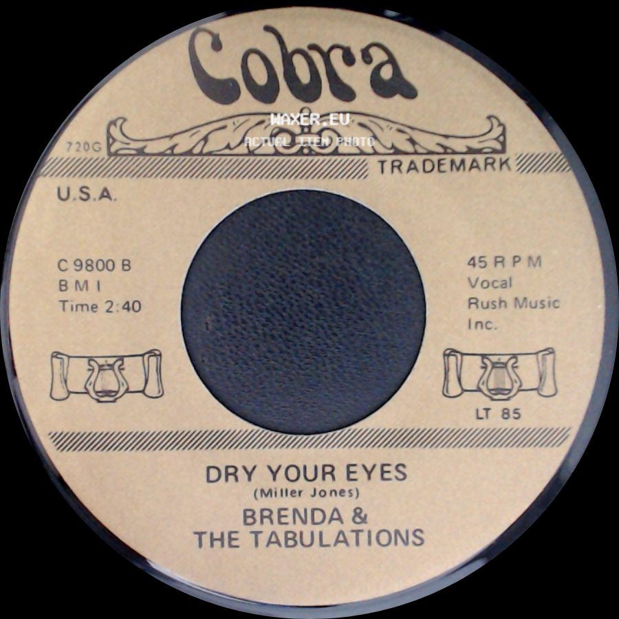 The Sixteens / Brenda & The Tabulations - A Casual Look / Dry Your Eyes side B