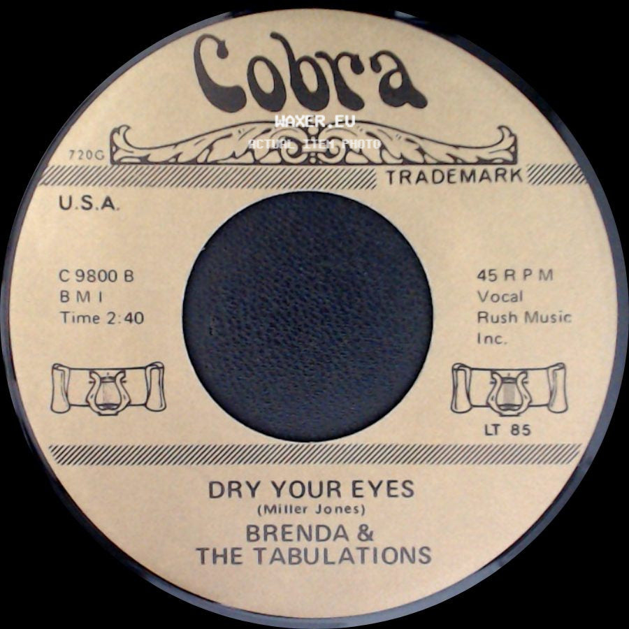The Sixteens / Brenda & The Tabulations - A Casual Look / Dry Your Eyes side B