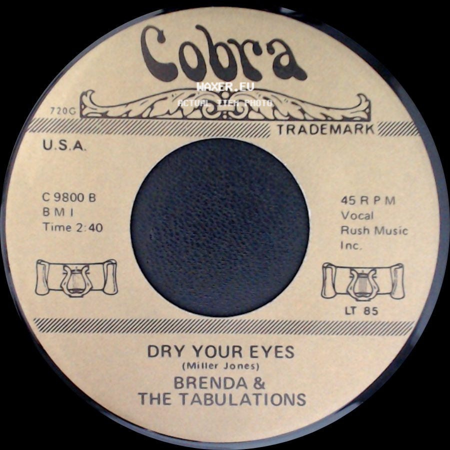 The Sixteens / Brenda & The Tabulations - A Casual Look / Dry Your Eyes side B