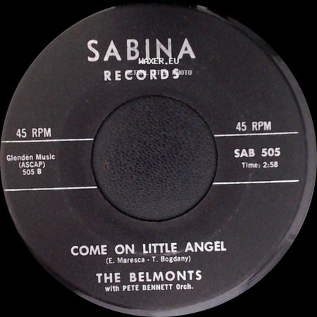 The Belmonts - Come On Little Angel / How About Me side A