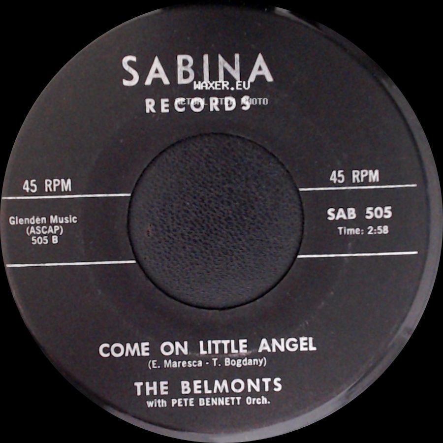 The Belmonts - Come On Little Angel / How About Me side A