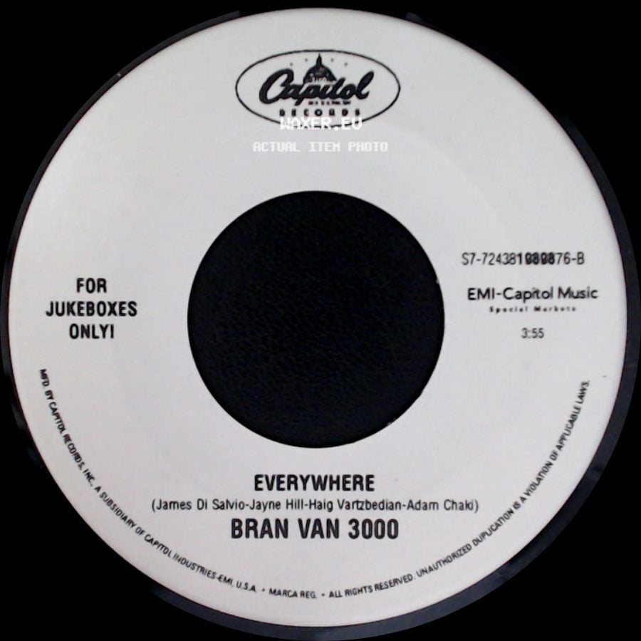 Bran Van 3000 - Everywhere / Drinking In L.A. side A