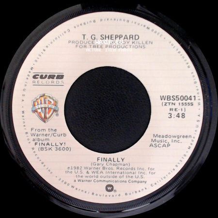T. G. Sheppard - Finally / All My Cloudy Days Are Gone side A