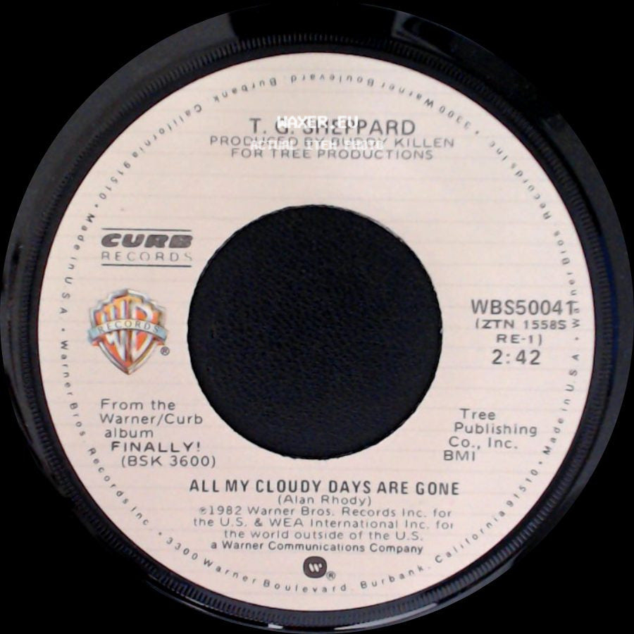 T. G. Sheppard - Finally / All My Cloudy Days Are Gone side B