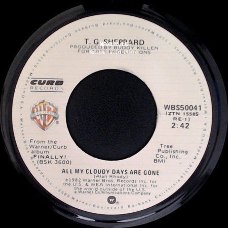 T. G. Sheppard - Finally / All My Cloudy Days Are Gone side B