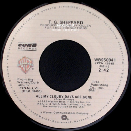 T. G. Sheppard - All My Cloudy Days Are Gone / Finally side A