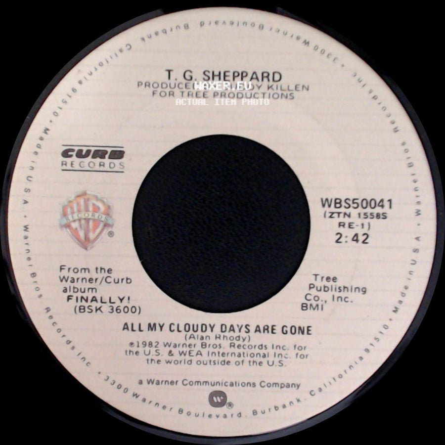 T. G. Sheppard - All My Cloudy Days Are Gone / Finally side A