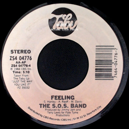 The S.O.S. Band - Weekend Girl / Feeling side B
