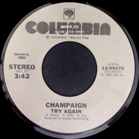 Champaign - Try Again / How 'bout Us side A