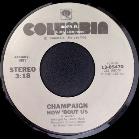 Champaign - Try Again / How 'bout Us side B