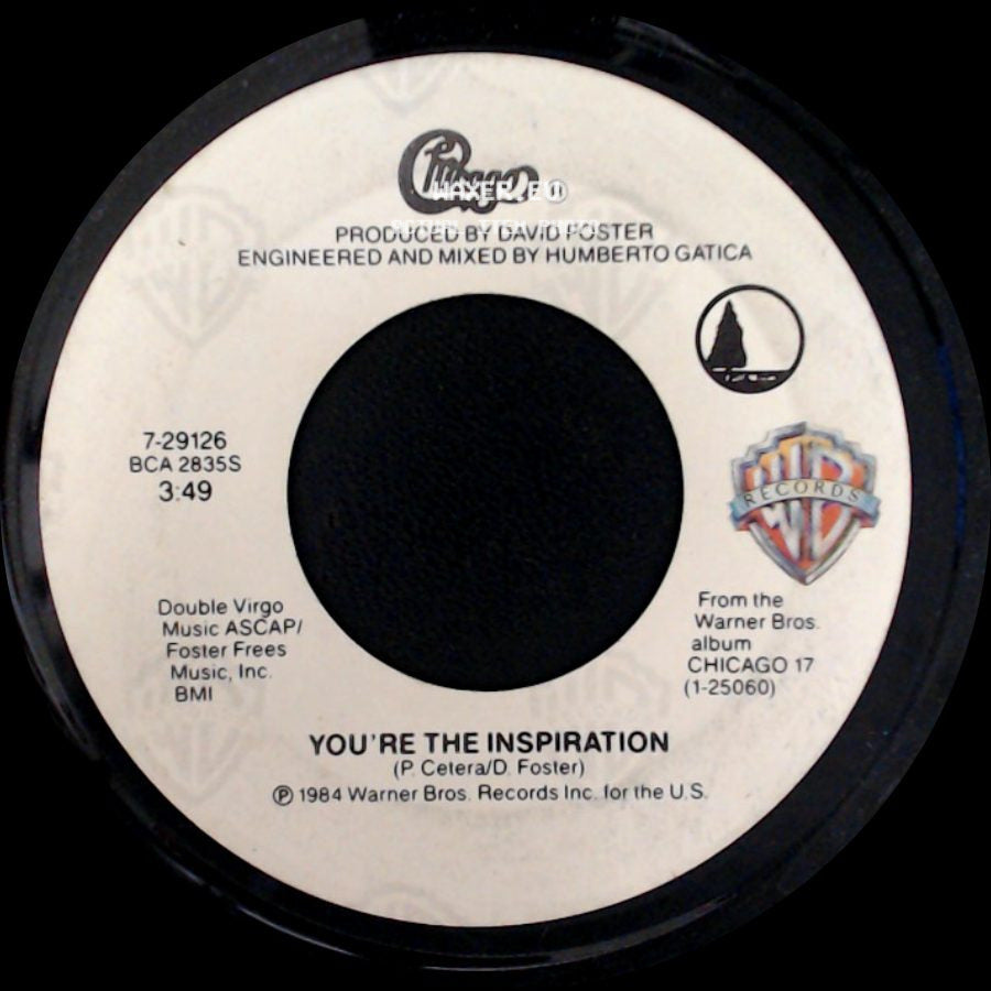 Chicago - Once In A Lifetime / You're The Inspiration side B