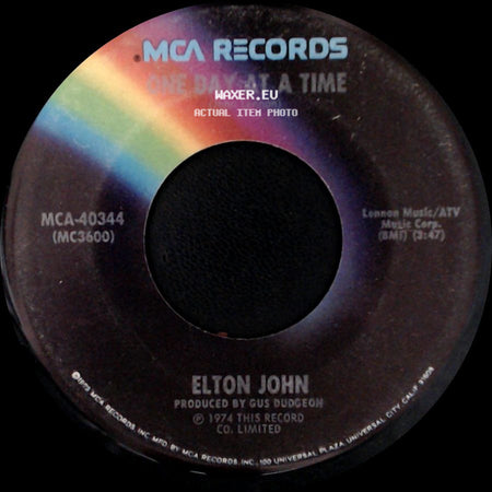 Elton John - One Day At A Time / Lucy In The Sky With Diamonds side A