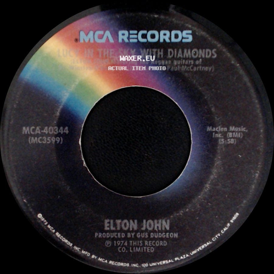 Elton John - One Day At A Time / Lucy In The Sky With Diamonds side B