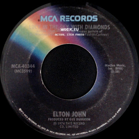 Elton John - One Day At A Time / Lucy In The Sky With Diamonds side B