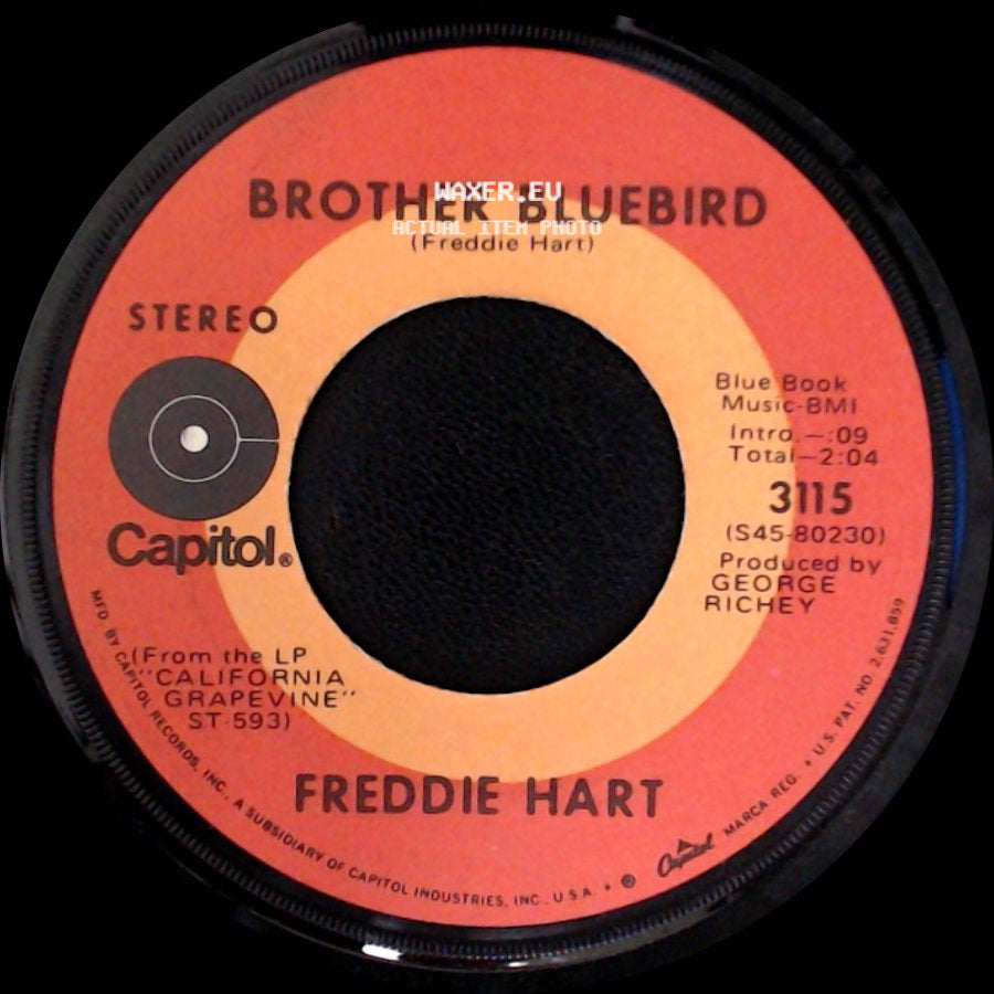 Freddie Hart - Easy Loving / Brother Bluebird side B