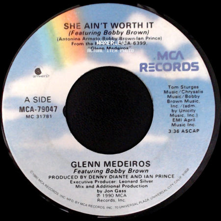 Glenn Medeiros - She Ain't Worth It (Featuring Bobby Brown) / Victim Of Love side A
