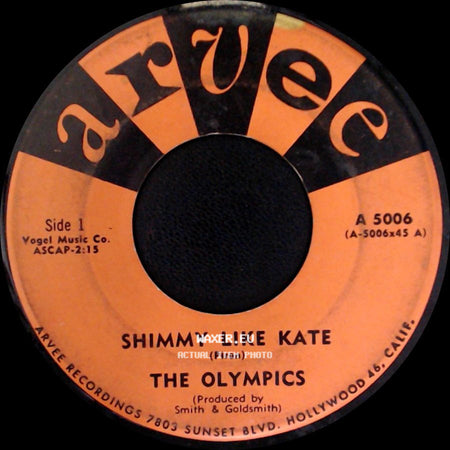 The Olympics - Shimmy Like Kate / Workin' Hard side A