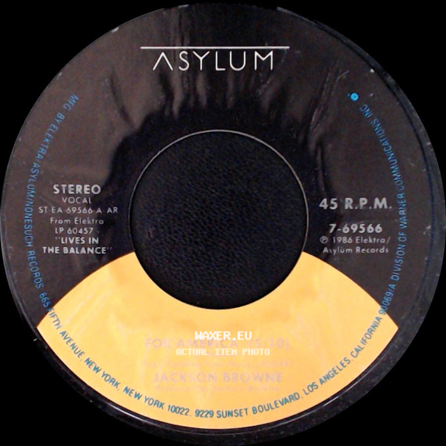Jackson Browne - For America / The I Go-Down side A