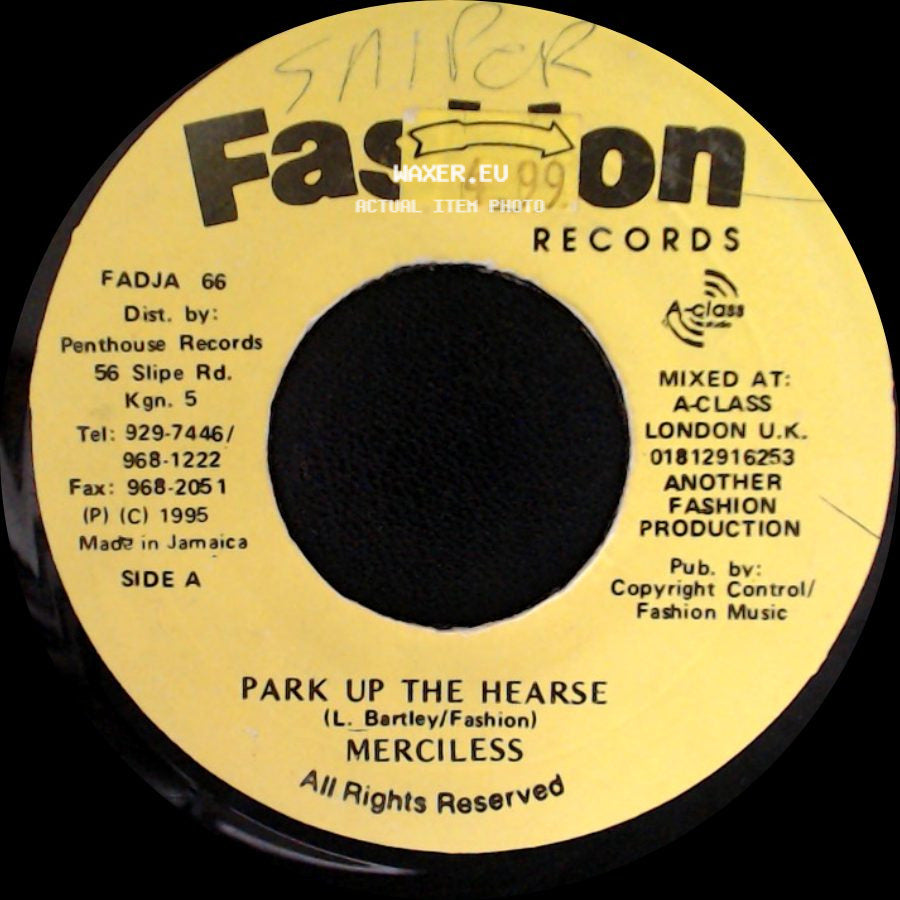Merciless / Jazwad & A-Class Crew - Park Up The Hearse / Wig Wam side A