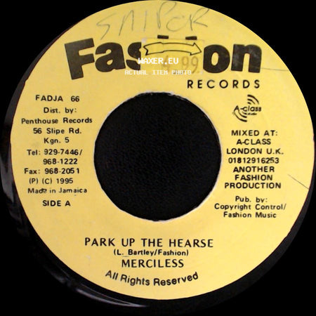 Merciless / Jazwad & A-Class Crew - Park Up The Hearse / Wig Wam side A