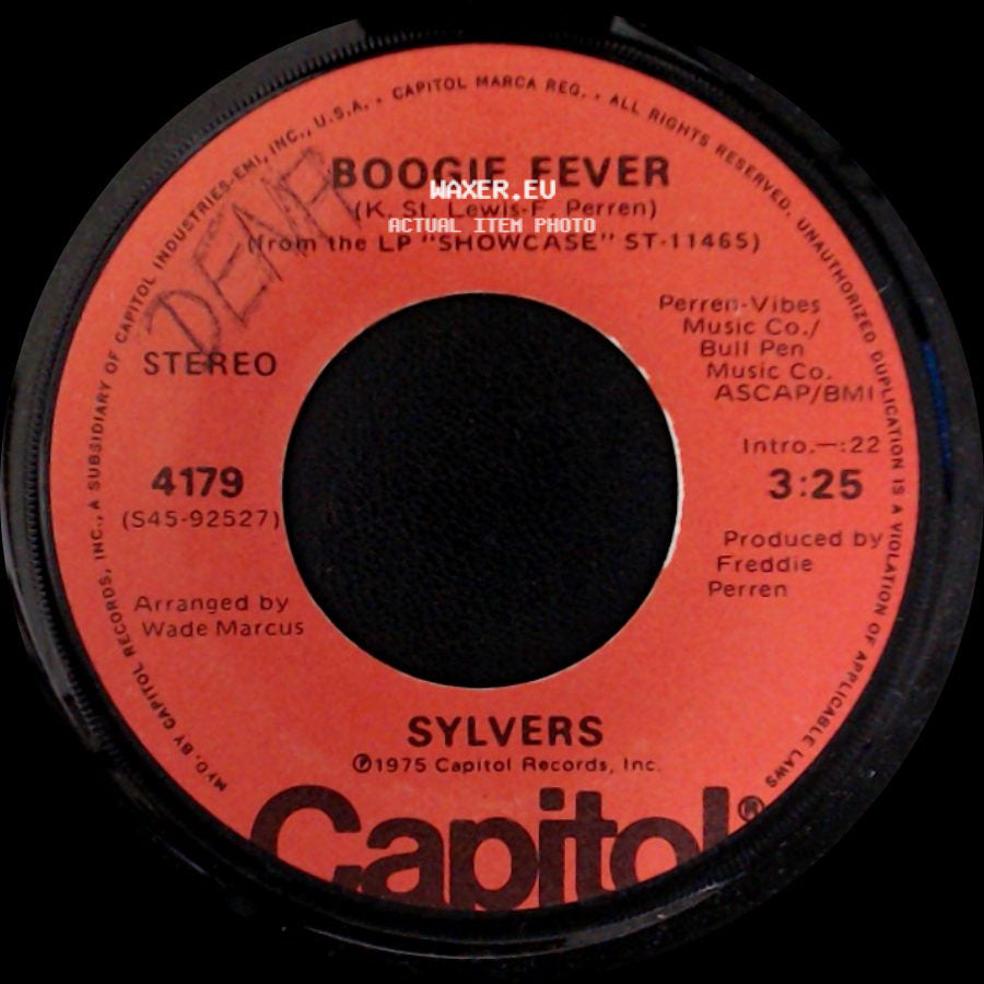 Sylvers - Boogie Fever / Free Style side A