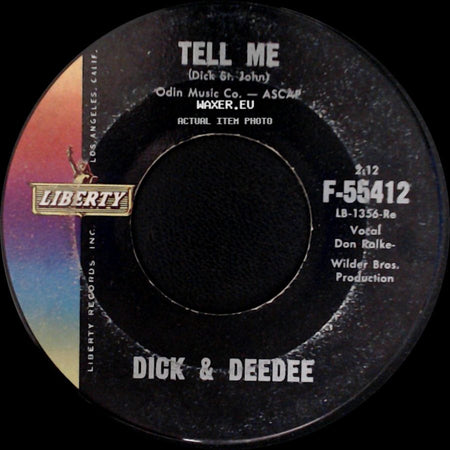Dick & Deedee - Tell Me / Will You Always Love Me side A