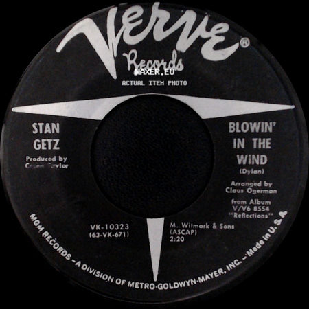 Astrud Gilberto / Stan Getz - The Girl From Ipanema / Blowin' In The Wind side B
